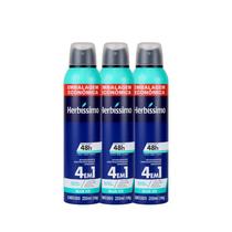 Kit Desodorante Aerosol Antitranspirante Herbíssimo Blue Ice 250Ml - 3 unidades Kit Desodorante Aerosol Antitranspirante Herbíssimo Blue Ice 250Ml - 3 unidades