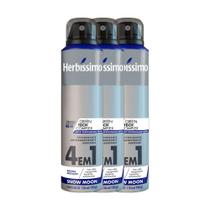 Kit Desodorante Aerosol Antitranspirante Herbíssimo Snow Moon 150Ml com 3 Unidades Kit Desodorante Aerosol Antitranspirante Herbíssimo Snow Moon 150Ml com 3 Unidades