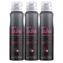 Kit Desodorante Aerosol Antitranspirante Tabu Baladeira 150ML com 3 Unidades