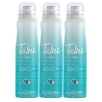 Kit Desodorante Aerosol Antitranspirante Tabu Livre 150Ml com 3 Unidades