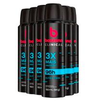 Kit Desodorante Aerosol Bozzano Clinical Ultra Cool 150ml 6 Unidades