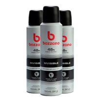 Kit Desodorante Aerosol Bozzano Invisible 90g - 3 unidades