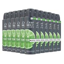 Kit Desodorante Aerosol Dove Men Limão 150ml - 12 unidades