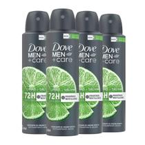 Kit Desodorante Aerosol Dove Men Limão 150ml - 4 unidades