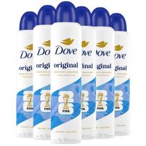 Kit Desodorante Aerosol Dove Original 250ml - 6 Unidades