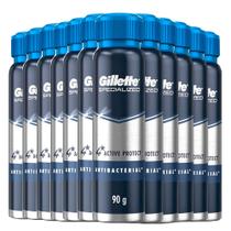 Kit Desodorante Aerosol Gillette Antibacterial 150ml - 12 unidades