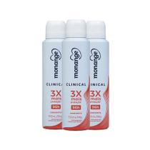Kit Desodorante Aerosol Monange Clinical Conforto 150ml - 3 Unidades
