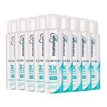 Kit Desodorante Aerosol Monange Clinical Revigorante 150ml - 9 Unidades Kit Desodorante Aerosol Monange Clinical Revigorante 150ml - 9 Unidades