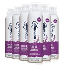Kit Desodorante Aerosol Monange Flor De Lavanda 90g - 6un