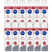 Kit Desodorante Aerosol Nivea Dry Comfort 200ml - 12 Unidades Kit Desodorante Aerosol Nivea Dry Comfort 200ml - 12 Unidades