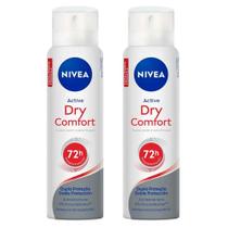 Kit Desodorante Aerosol Nivea Dry Comfort Plus 150ml - 2 unidades