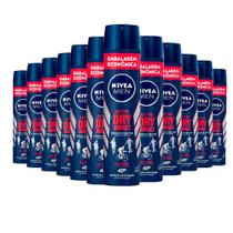 Kit Desodorante Aerosol Nivea Dry Impact For Men 200ml - 12 Unidades