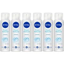Kit Desodorante Aerosol Nivea Fresh Natural 150ml - 6 unidades Kit Desodorante Aerosol Nivea Fresh Natural 150ml - 6 unidades