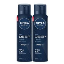 Kit Desodorante Aerosol Nivea Men Deep Original 150ml - 2 unidades Kit Desodorante Aerosol Nivea Men Deep Original 150ml - 2 unidades