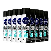 Kit Desodorante Aerosol Nivea Men Invisible Black & White Fresh 150ml - 9 unidades