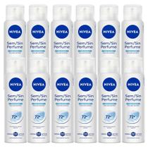 Kit Desodorante Aerosol Nivea Sensitive Sem Perfume 150ml - 12 unidades