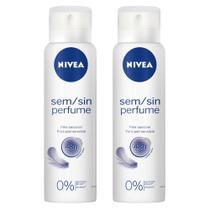 Kit Desodorante Aerosol Nivea Sensitive Sem Perfume 150ml - 2 unidades