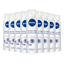 Kit Desodorante Aerosol Nivea Sensitive Sem Perfume 150ml - 9 unidades