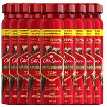 Kit Desodorante Aerosol Old Spice Amadeirado 200ml - 9 Unidades