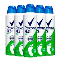 Kit Desodorante Aerosol Para Pés Rexona Efficient Antibacterial 88g - 5 unidades