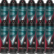 Kit Desodorante Aerosol Rexona Antibacterial+Invisible Men 150ml - 12 Unidades