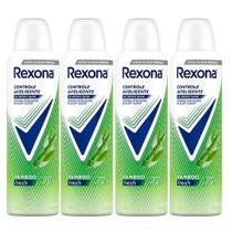 Kit Desodorante Aerosol Rexona Bamboo 150ml - 4 Unidades Kit Desodorante Aerosol Rexona Bamboo 150ml - 4 Unidades
