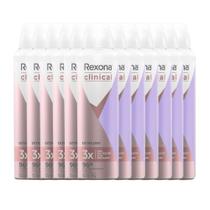 Kit Desodorante Aerosol Rexona Clinical Extra Dry 91g - 12 Unidades Kit Desodorante Aerosol Rexona Clinical Extra Dry 91g - 12 Unidades