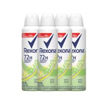 Kit Desodorante Aerosol Rexona Erva Doce Feminino 150ml - 4 Unidades