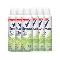 Kit Desodorante Aerosol Rexona Erva Doce Feminino 150ml - 6 Unidades
