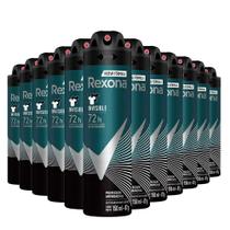 Kit Desodorante Aerosol Rexona Invisible 90g/150ml - 12 Unidades