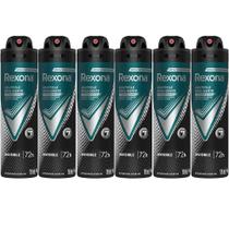 Kit Desodorante Aerosol Rexona Invisible Men 150ml/90g - 6 Unidades