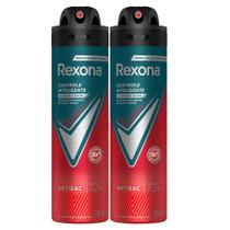 Kit Desodorante Aerosol Rexona Men Antibacterial 150ml - 2 unidades