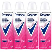 Kit Desodorante Aerosol Rexona Powder Dry 150ml - 4 Unidades Kit Desodorante Aerosol Rexona Powder Dry 150ml - 4 Unidades