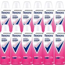 Kit Desodorante Aerosol Rexona Powder Dry Rosa 150ml - 12 Unidades