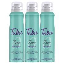 Kit Desodorante Aerosol Tabu Zero Alumínio 150Ml com 3 Unidades