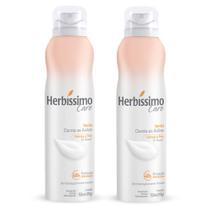 Kit Desodorante Aerossol Antitranspirante Herbissimo Care Vanilla c/2 unidades
