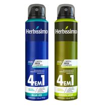 Kit Desodorante Aerossol Herbíssimo Blue Ice E Green Leaf 150 Ml - Dana