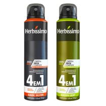 Kit Desodorante Aerossol Herbíssimo Dark Silver E Green Leaf 150 Ml Dana Kit Desodorante Aerossol Herbíssimo Dark Silver E Green Leaf 150 Ml Dana