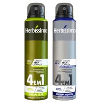 Kit Desodorante Aerossol Herbíssimo Green Leaf E Snow Moon 150 Ml Dana