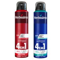 Kit Desodorante Aerossol Herbíssimo Volcano E Blue Ice 150 Ml - Dana