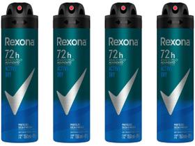 Kit Desodorante Aerossol Masculino Rexona - Motion Sense Active 150ml 4 Unidades