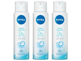 Kit Desodorante Aerossol Nivea Fresh Natural