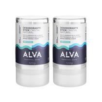 KIT Desodorante Alva Cristal Vegano Pedra Alúmen X2 120g KIT Desodorante Alva Cristal Vegano Pedra Alúmen X2 120g