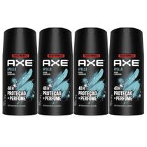 Kit Desodorante Antitranspirante Aerosol Axe Apollo 150ml - 4 Unidades