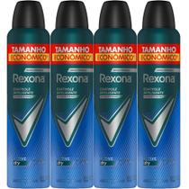 Kit Desodorante Antitranspirante Aerosol Rexona Active Dry 72 horas 250ml - 4 Unidades