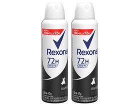 Kit Desodorante Antitranspirante Aerossol Rexona - Invisible Feminino 72 Horas 150ml 2 Unidades