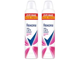 Kit Desodorante Antitranspirante Aerossol Rexona - Powder Dry Feminino 72 Horas 250ml 2 Unidades