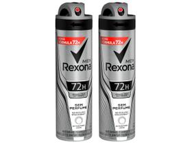 Kit Desodorante Antitranspirante Aerossol Rexona - sem Perfume Masculino 150ml 2 Unidades