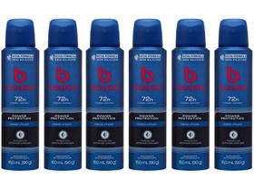 Kit Desodorante Antitranspirante Bozzano Power - Protection Masculino 72 Horas 150ml 6 Unidades