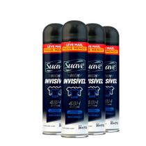 Kit Desodorante Antitranspirante Suave Invisible 200ml - 4 Unidades